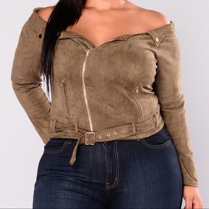 Fashion Nova Faux Suede Jacket